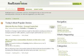 Real estate voices, an article aggregator for real estate