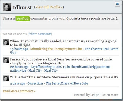 Disqus Commenter Expanded