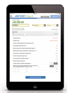MRIS Close It! Cash to Seller on iPad