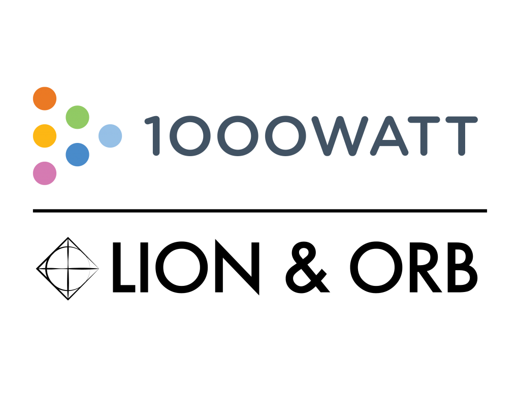 Lion & Orb _ 1000watt Partnership Logo 1