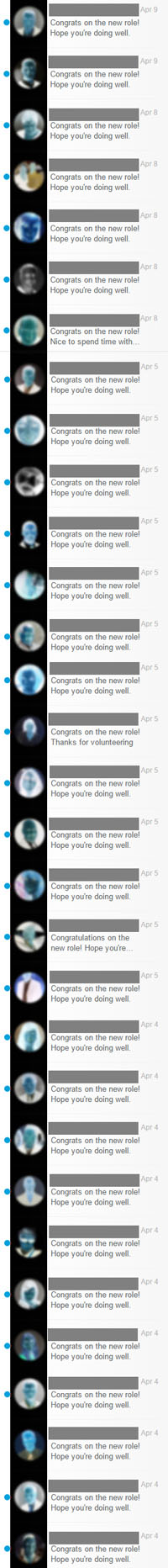 Static Digital Messaging Spam - LinkedIn